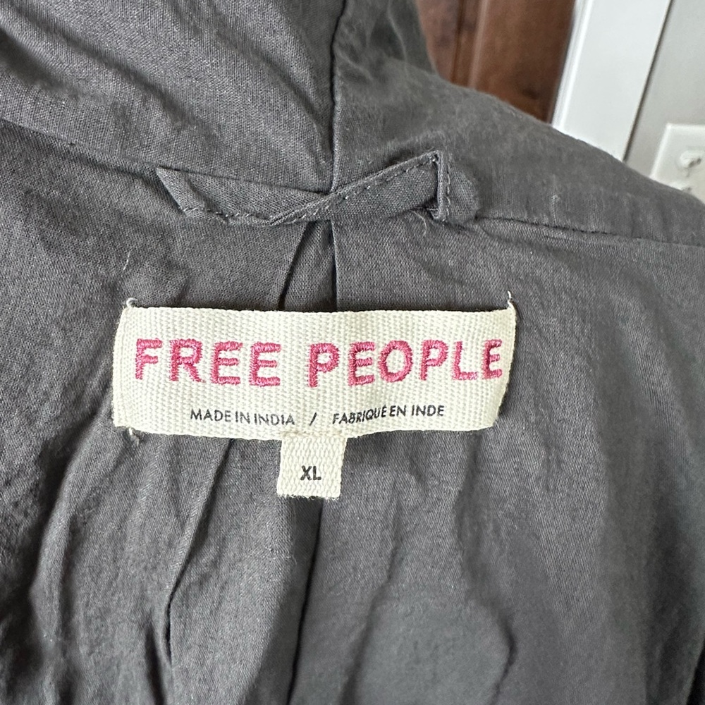 Free People Gray Ruffled Jacket - Picture 6 of 6